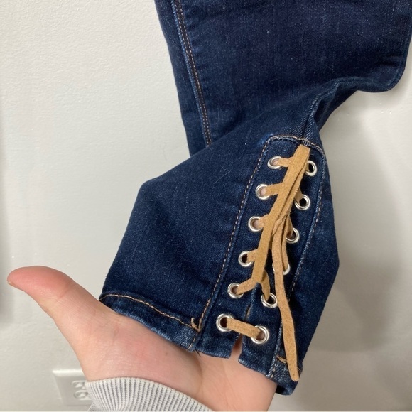 White House Black Market lace up ankle‎ Jeans size 4 - Picture 2 of 7